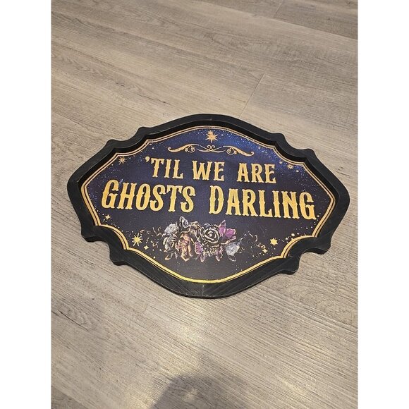 15" 'Til We are Ghosts Wall ART Sign Until Death Do US Part Love Forever Goth - Picture 5 of 5